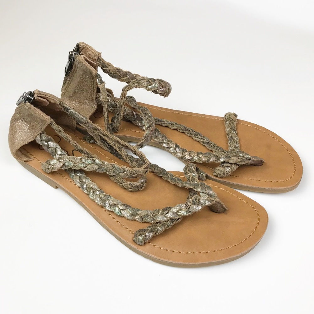 Jessica Simpson Braided Jalen Ankle-Strap Sandal - Picture 2 of 8